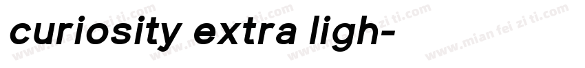 curiosity extra ligh字体转换